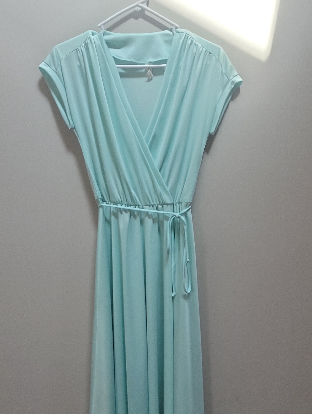Mint Green Wrap Maxi Dress - Women
